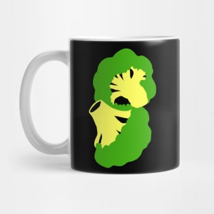 Broccoli Cutout Artwork - Warhol Vegetables (Vegetarian or Vegan Idea) Mug